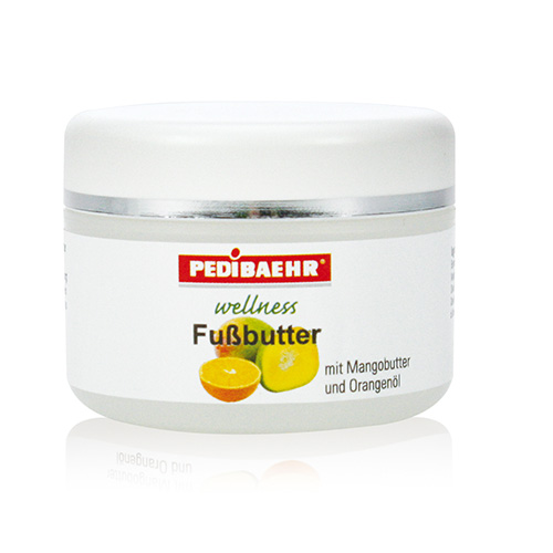 PEDIBAEHR - WELLNESS FUSSBUTTER MIT MANGOBUTTER UND ORANGENÖL PEDIBAEHR - WELLNESS FUSSBUTTER MIT MANGOBUTTER UND ORANGENÖL